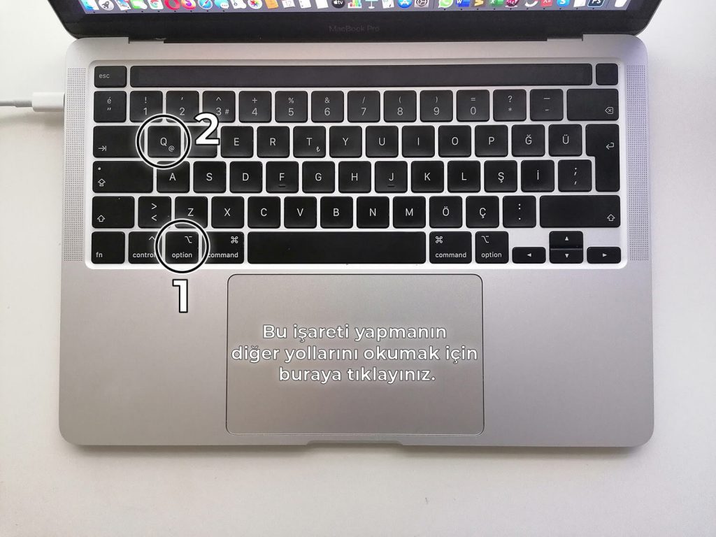 macbook et işareti